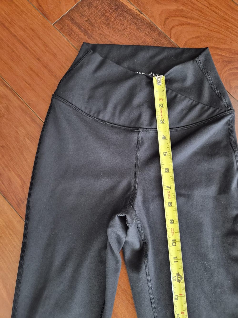 Yogalicious Lux Black Crossover High Waist Flare Leggings Pants XS - Picture 4 of 13